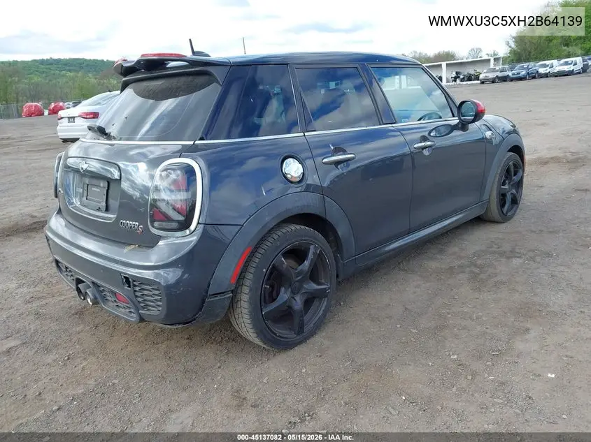 2017 Mini Hardtop Cooper S VIN: WMWXU3C5XH2B64139 Lot: 45137082