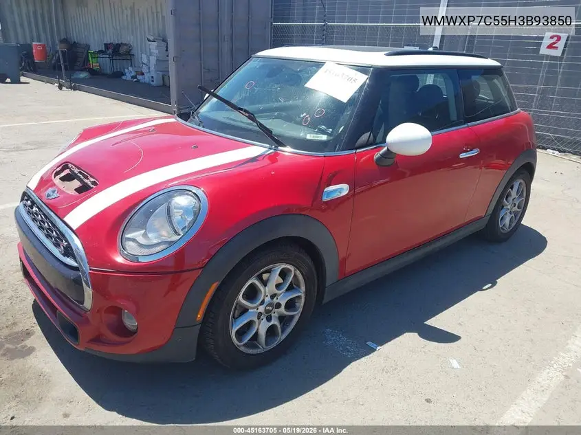 2017 Mini Hardtop Cooper S VIN: WMWXP7C55H3B93850 Lot: 45163705