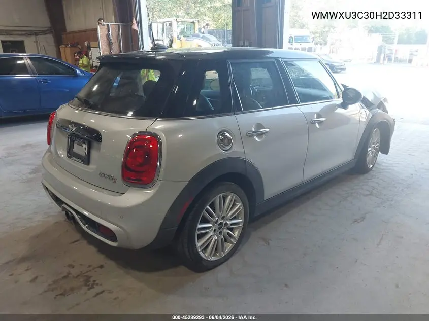 2017 Mini Hardtop Cooper S VIN: WMWXU3C30H2D33311 Lot: 45289293