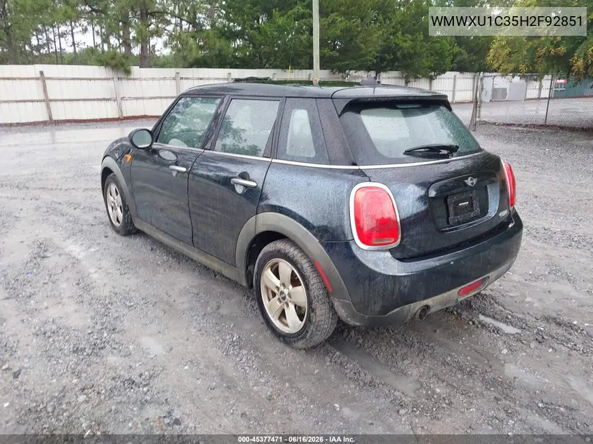 2017 Mini Hardtop Cooper VIN: WMWXU1C35H2F92851 Lot: 45377471