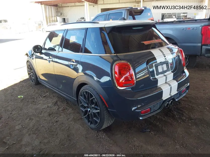 2017 Mini Hardtop Cooper S VIN: WMWXU3C34H2F48562 Lot: 45425011