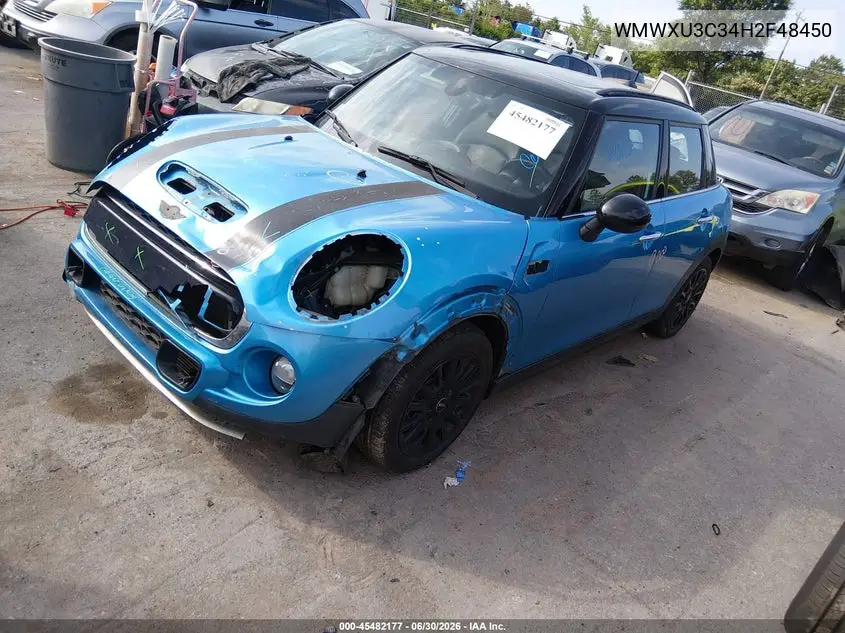 2017 Mini Hardtop Cooper S VIN: WMWXU3C34H2F48450 Lot: 45482177