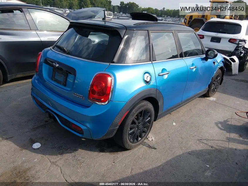 2017 Mini Hardtop Cooper S VIN: WMWXU3C34H2F48450 Lot: 45482177