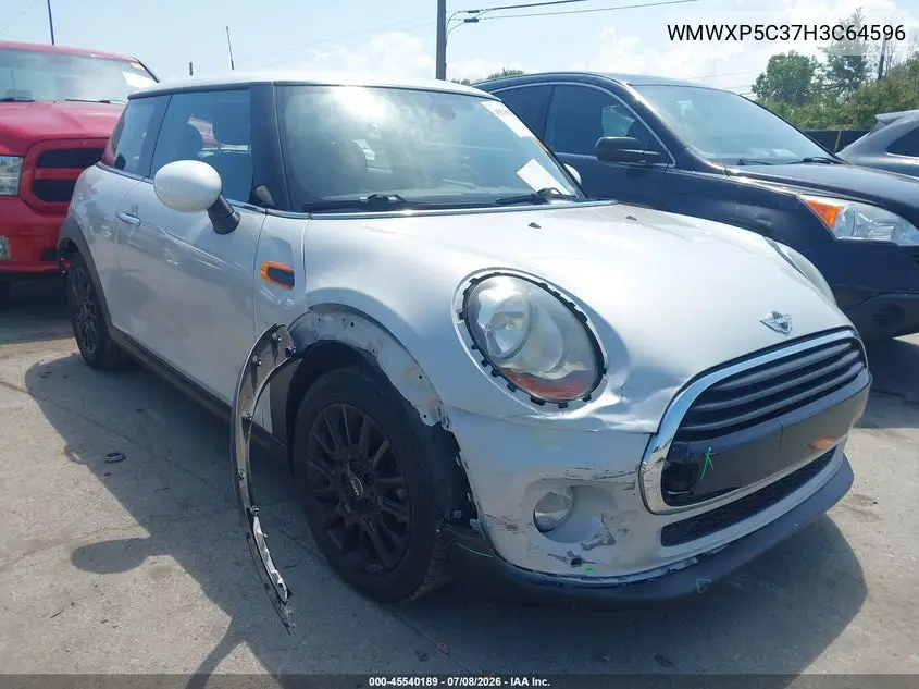 2017 Mini Hardtop Cooper VIN: WMWXP5C37H3C64596 Lot: 45540189