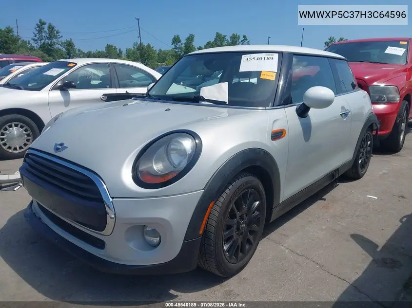 2017 Mini Hardtop Cooper VIN: WMWXP5C37H3C64596 Lot: 45540189