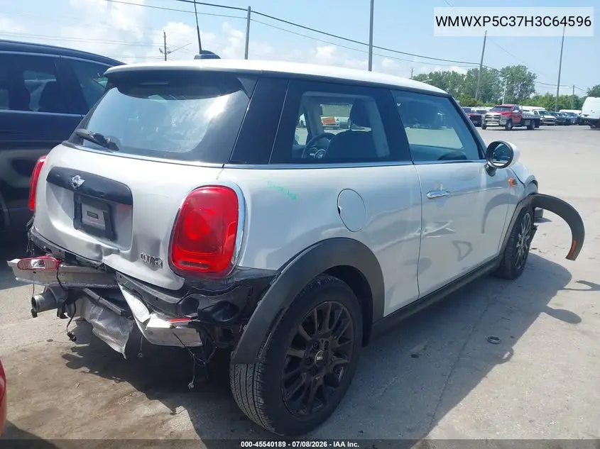 2017 Mini Hardtop Cooper VIN: WMWXP5C37H3C64596 Lot: 45540189