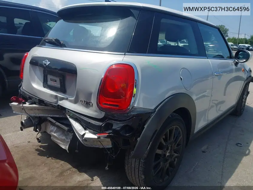 2017 Mini Hardtop Cooper VIN: WMWXP5C37H3C64596 Lot: 45540189