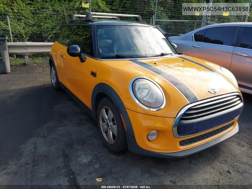 2017 Mini Hardtop Cooper VIN: WMWXP5C54H3C63858 Lot: 45548123