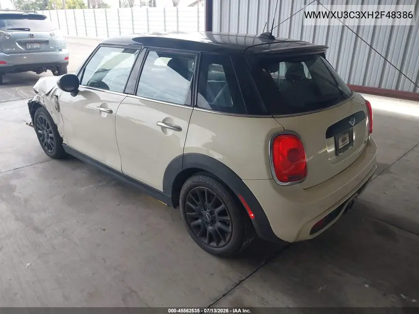 2017 Mini Hardtop Cooper S VIN: WMWXU3C3XH2F48386 Lot: 45562535