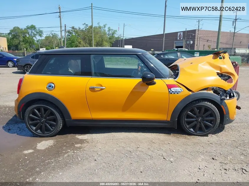 2018 Mini Hardtop Cooper S VIN: WMWXP7C58J2C62428 Lot: 45205493