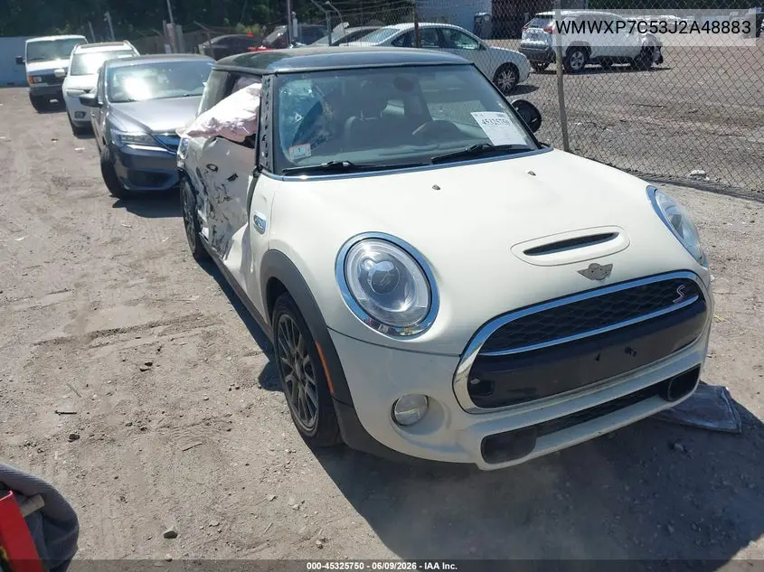 2018 Mini Hardtop Cooper S VIN: WMWXP7C53J2A48883 Lot: 45325750