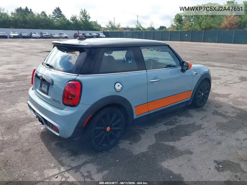 2018 Mini Hardtop Cooper S VIN: WMWXP7C5XJ2A47651 Lot: 45333877