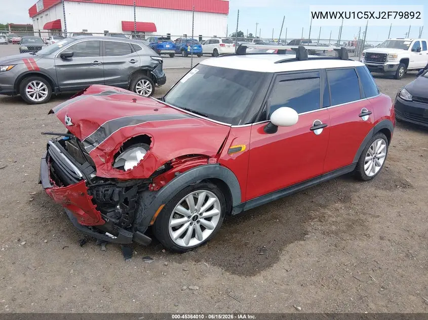 2018 Mini Hardtop Cooper VIN: WMWXU1C5XJ2F79892 Lot: 45364010