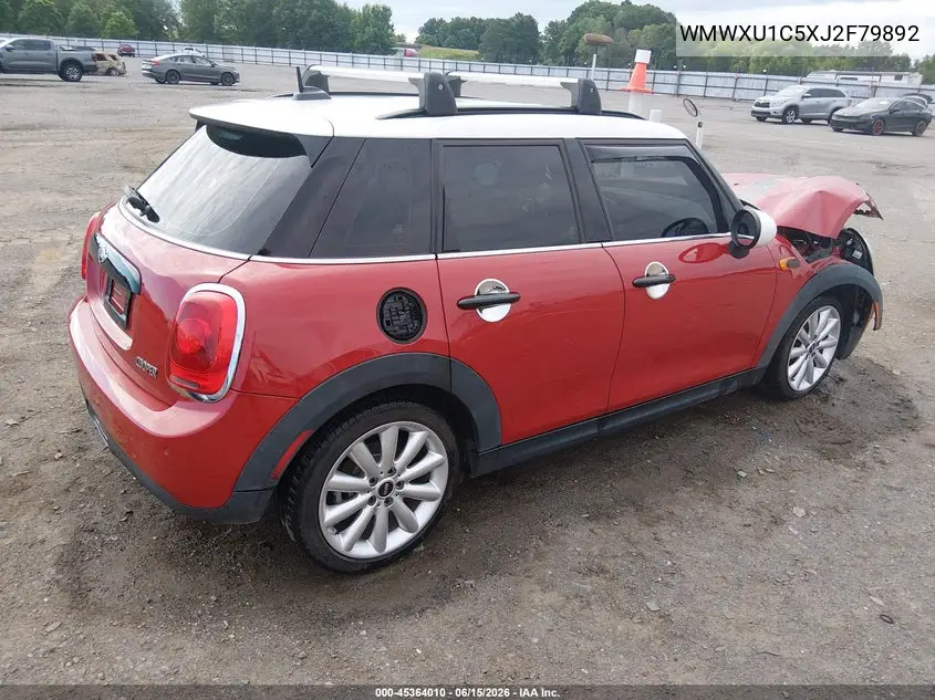 2018 Mini Hardtop Cooper VIN: WMWXU1C5XJ2F79892 Lot: 45364010