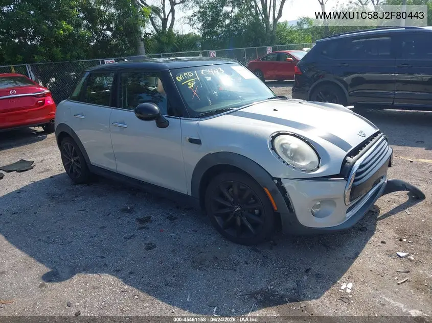 2018 Mini Hardtop Cooper VIN: WMWXU1C58J2F80443 Lot: 45461158