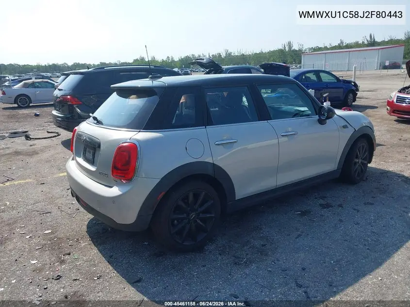 2018 Mini Hardtop Cooper VIN: WMWXU1C58J2F80443 Lot: 45461158