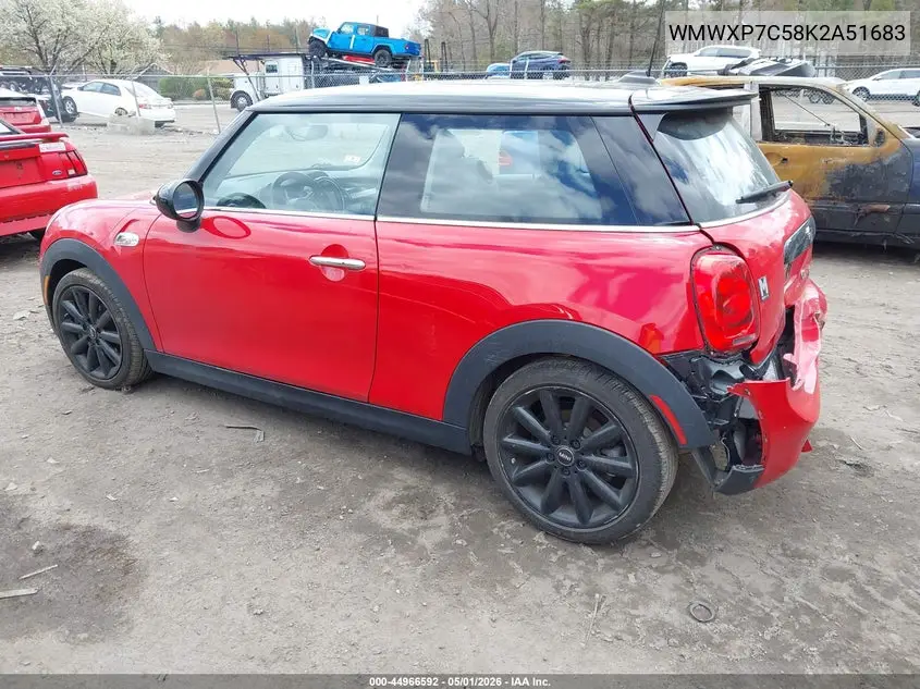 2019 Mini Hardtop Cooper S VIN: WMWXP7C58K2A51683 Lot: 44966592