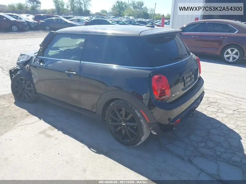2019 Mini Hardtop Cooper S VIN: WMWXP7C53K2A54300 Lot: 45085158