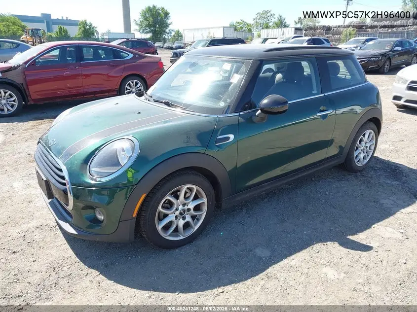2019 Mini Hardtop Cooper VIN: WMWXP5C57K2H96400 Lot: 45241248