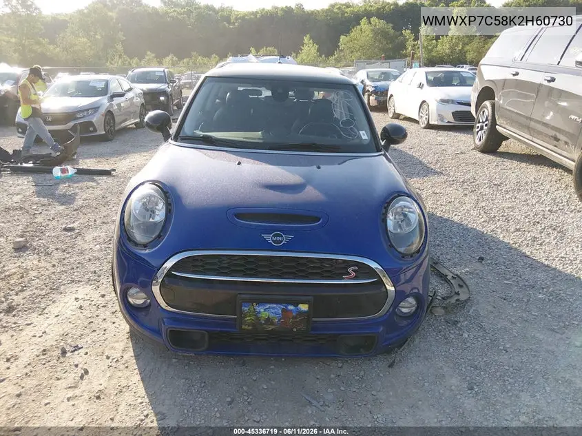 2019 Mini Hardtop Cooper S VIN: WMWXP7C58K2H60730 Lot: 45336719