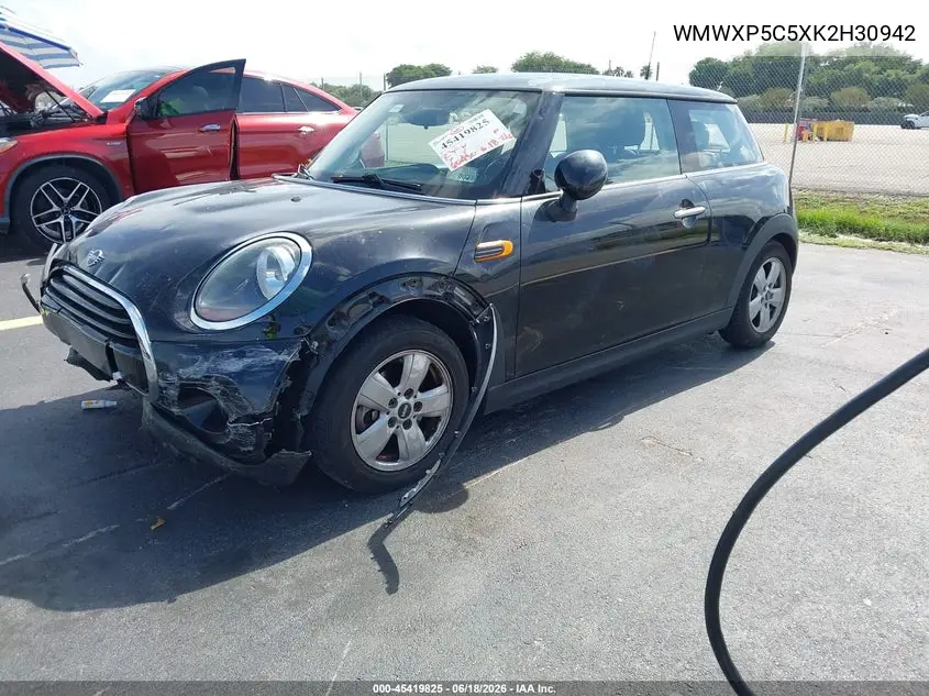 2019 Mini Hardtop Cooper VIN: WMWXP5C5XK2H30942 Lot: 45419825