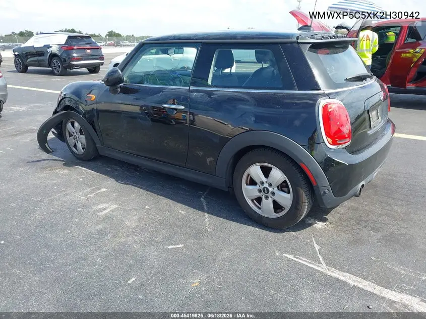 2019 Mini Hardtop Cooper VIN: WMWXP5C5XK2H30942 Lot: 45419825