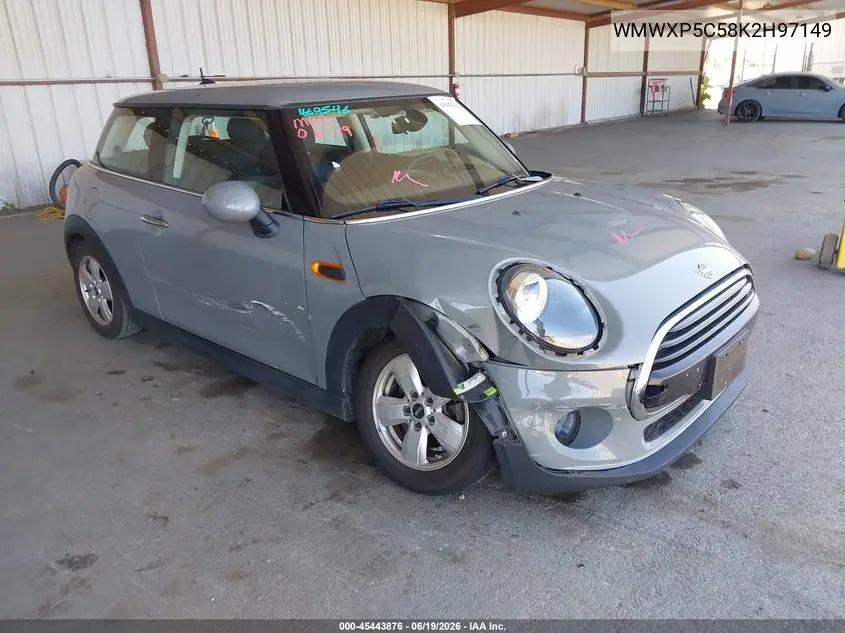 2019 Mini Hardtop Cooper VIN: WMWXP5C58K2H97149 Lot: 45443876