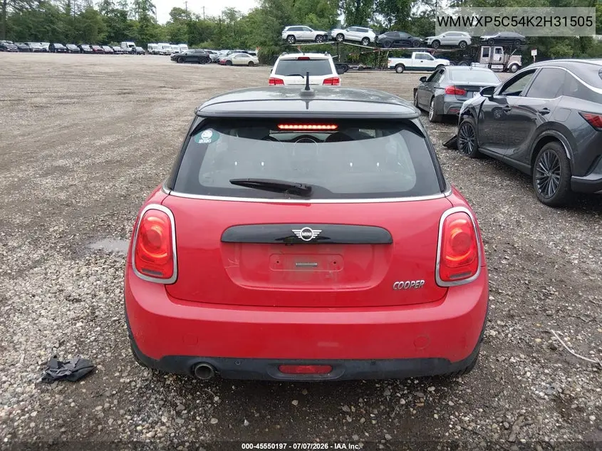 2019 Mini Hardtop Cooper VIN: WMWXP5C54K2H31505 Lot: 45550197