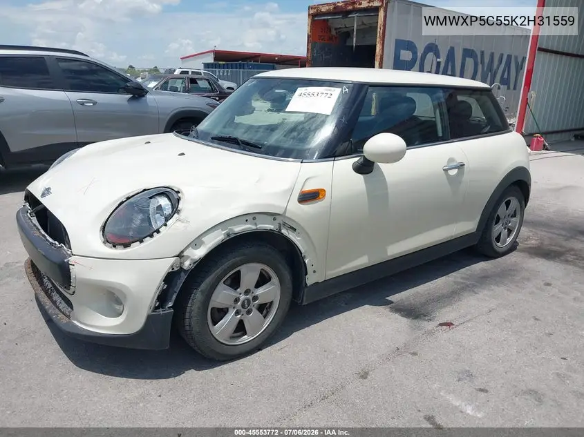 2019 Mini Hardtop Cooper VIN: WMWXP5C55K2H31559 Lot: 45553772