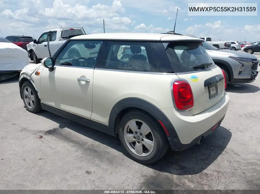 2019 Mini Hardtop Cooper VIN: WMWXP5C55K2H31559 Lot: 45553772