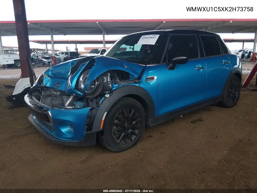 2019 Mini Hardtop Cooper VIN: WMWXU1C5XK2H73758 Lot: 45663042