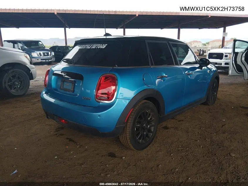 2019 Mini Hardtop Cooper VIN: WMWXU1C5XK2H73758 Lot: 45663042