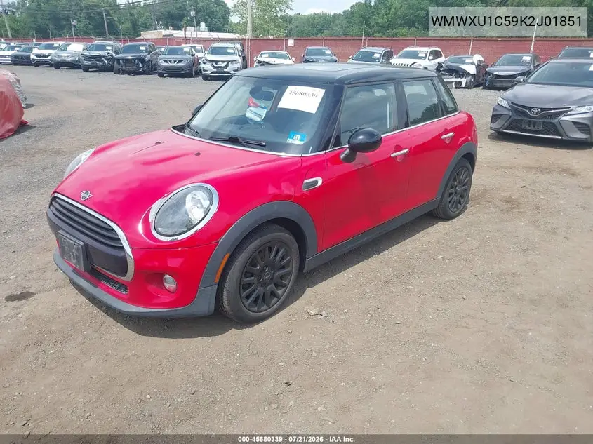 2019 Mini Hardtop Cooper VIN: WMWXU1C59K2J01851 Lot: 45680339
