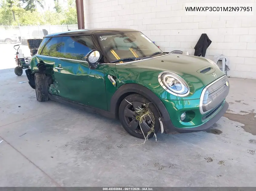 2021 Mini Se Hardtop Cooper VIN: WMWXP3C01M2N97951 Lot: 45355594