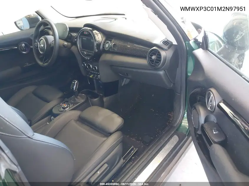 2021 Mini Se Hardtop Cooper VIN: WMWXP3C01M2N97951 Lot: 45355594