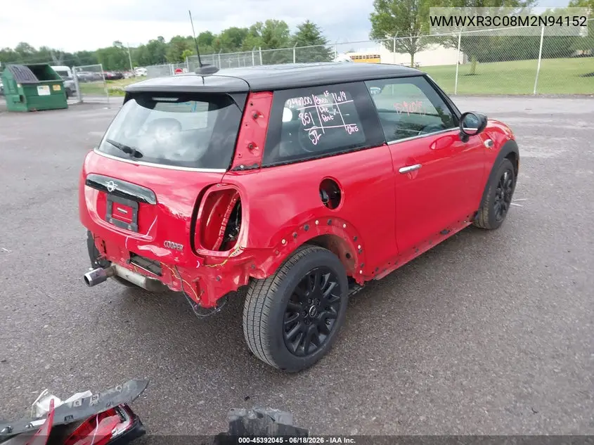 2021 Mini Hardtop Cooper VIN: WMWXR3C08M2N94152 Lot: 45392045