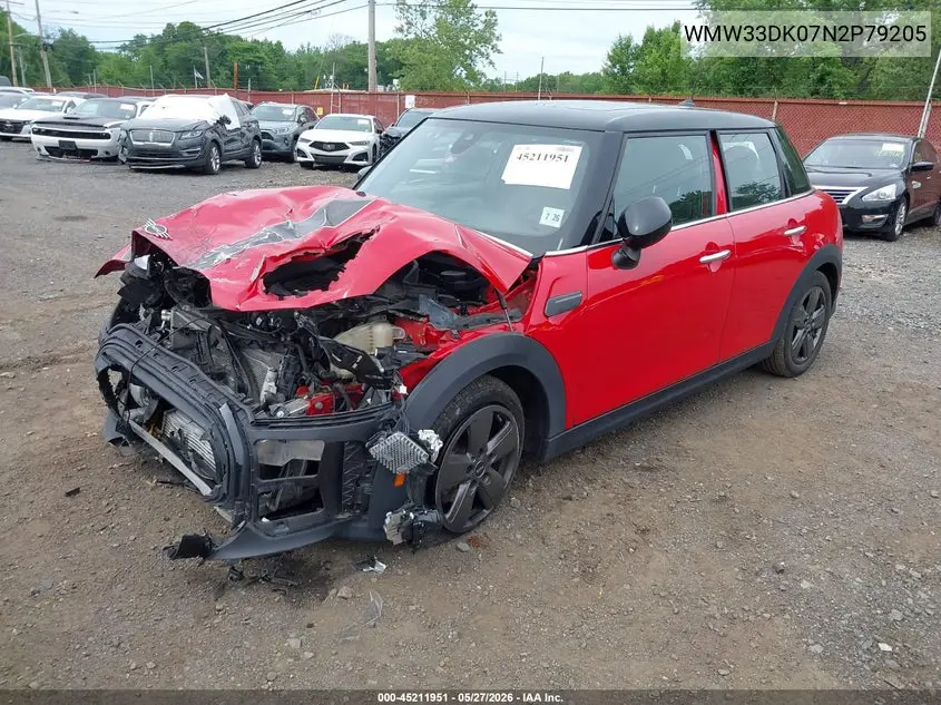 2022 Mini Hardtop Cooper VIN: WMW33DK07N2P79205 Lot: 45211951