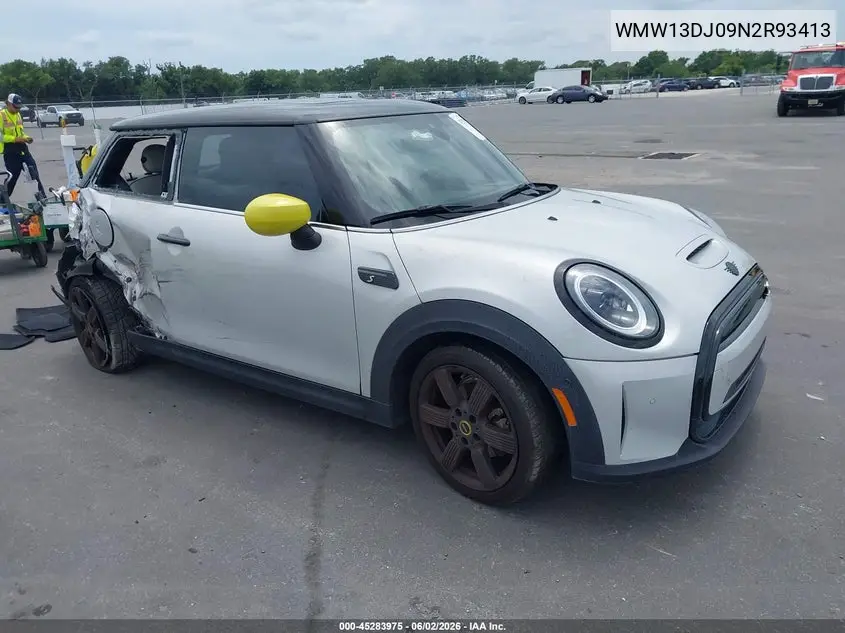 2022 Mini Se Hardtop Cooper VIN: WMW13DJ09N2R93413 Lot: 45283975