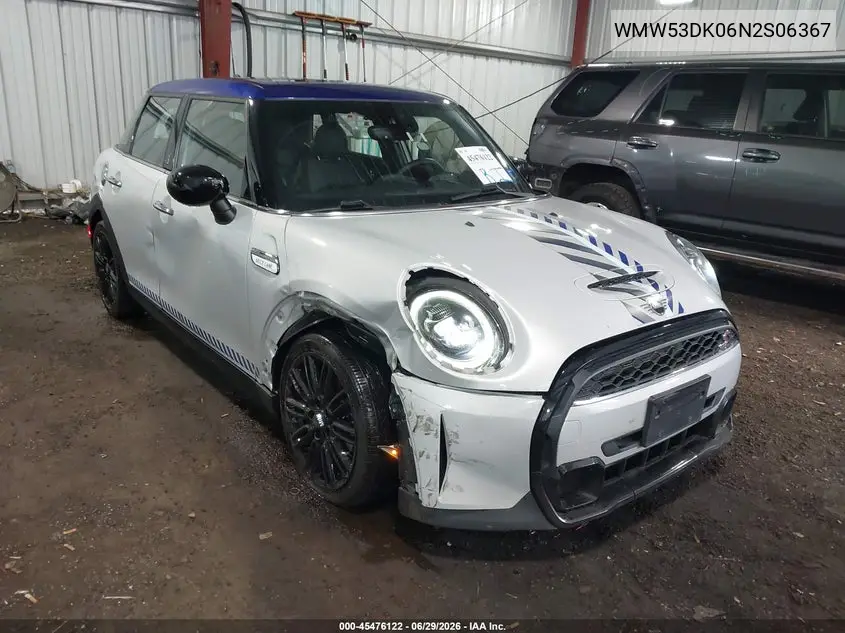 2022 Mini Hardtop Cooper S VIN: WMW53DK06N2S06367 Lot: 45476122