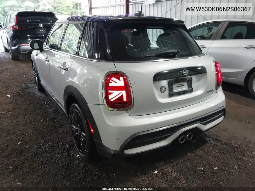 2022 Mini Hardtop Cooper S VIN: WMW53DK06N2S06367 Lot: 45476122