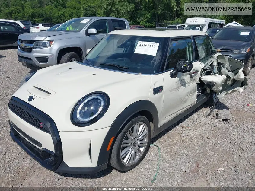 2022 Mini Hardtop Cooper S VIN: WMW53DK07N2R35669 Lot: 45509110