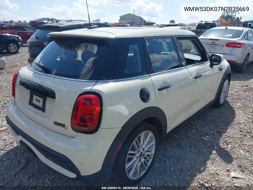 2022 Mini Hardtop Cooper S VIN: WMW53DK07N2R35669 Lot: 45509110