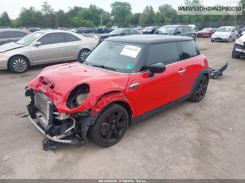 2022 Mini Hardtop Cooper S VIN: WMW53DH09N2P80050 Lot: 45582439