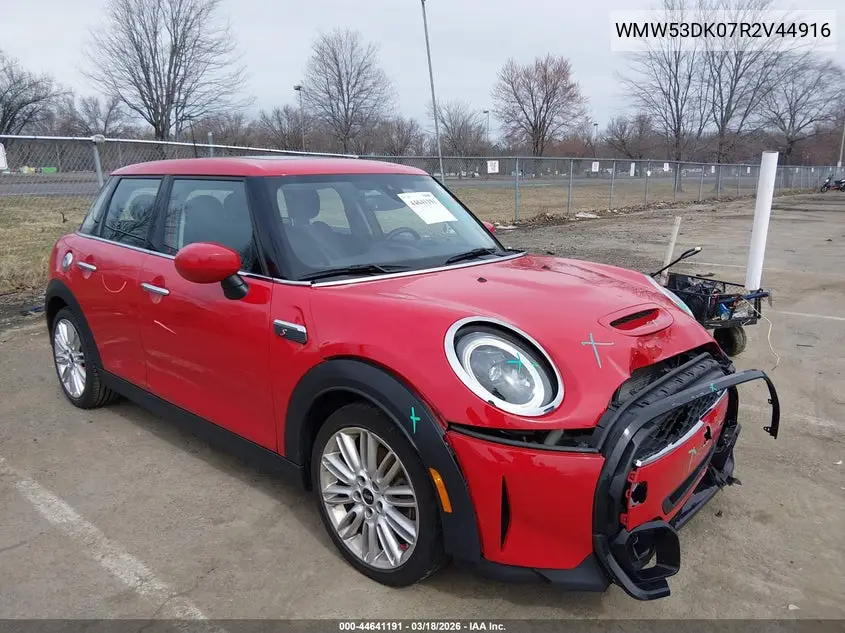 2024 Mini Hardtop Cooper S VIN: WMW53DK07R2V44916 Lot: 44641191