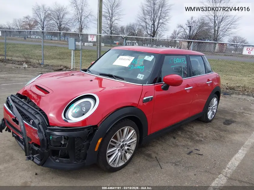 2024 Mini Hardtop Cooper S VIN: WMW53DK07R2V44916 Lot: 44641191