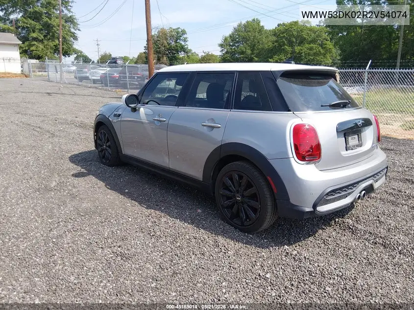 2024 Mini Hardtop Cooper S VIN: WMW53DK02R2V54074 Lot: 45169014