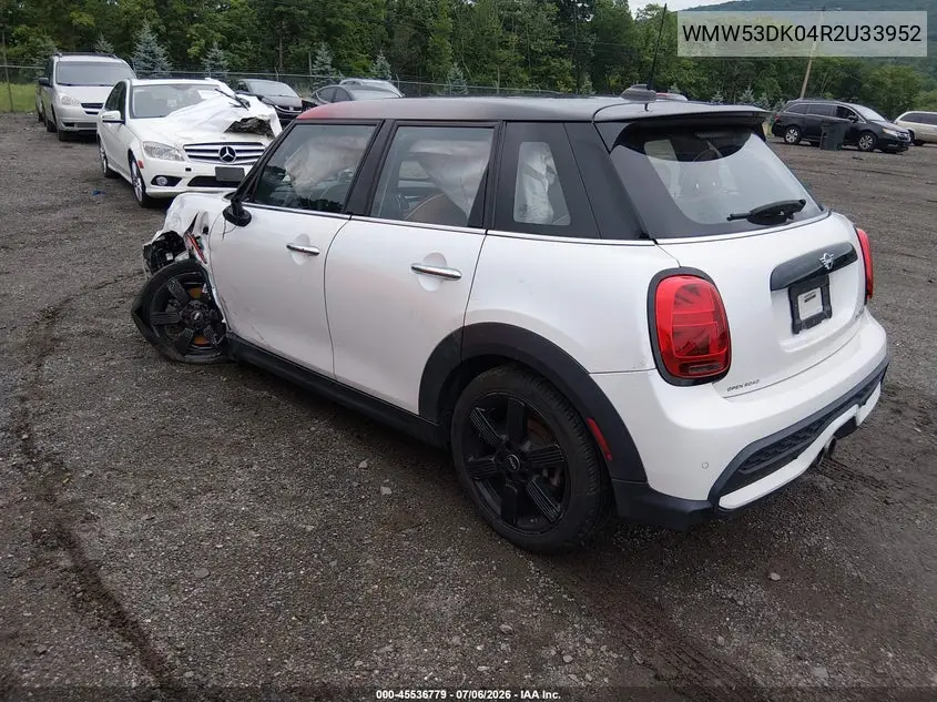 2024 Mini Hardtop Cooper S VIN: WMW53DK04R2U33952 Lot: 45536779