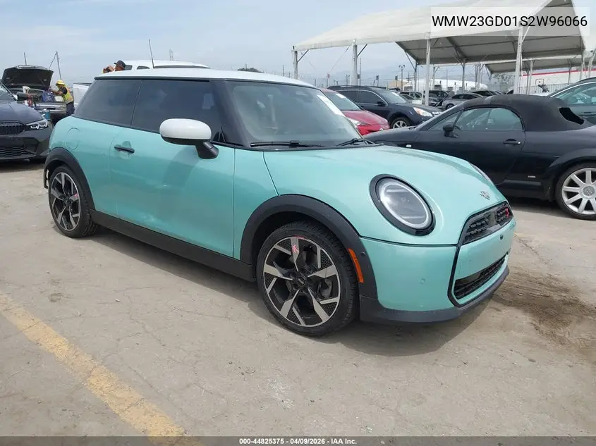 2025 Mini Hardtop Cooper S VIN: WMW23GD01S2W96066 Lot: 44825375
