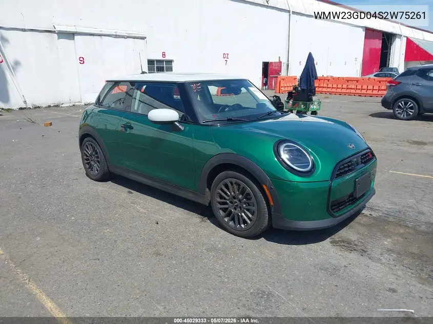 2025 Mini Hardtop Cooper S VIN: WMW23GD04S2W75261 Lot: 45029333