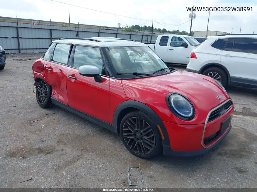 2025 Mini Hardtop Cooper S VIN: WMW53GD03S2W38991 Lot: 45427536
